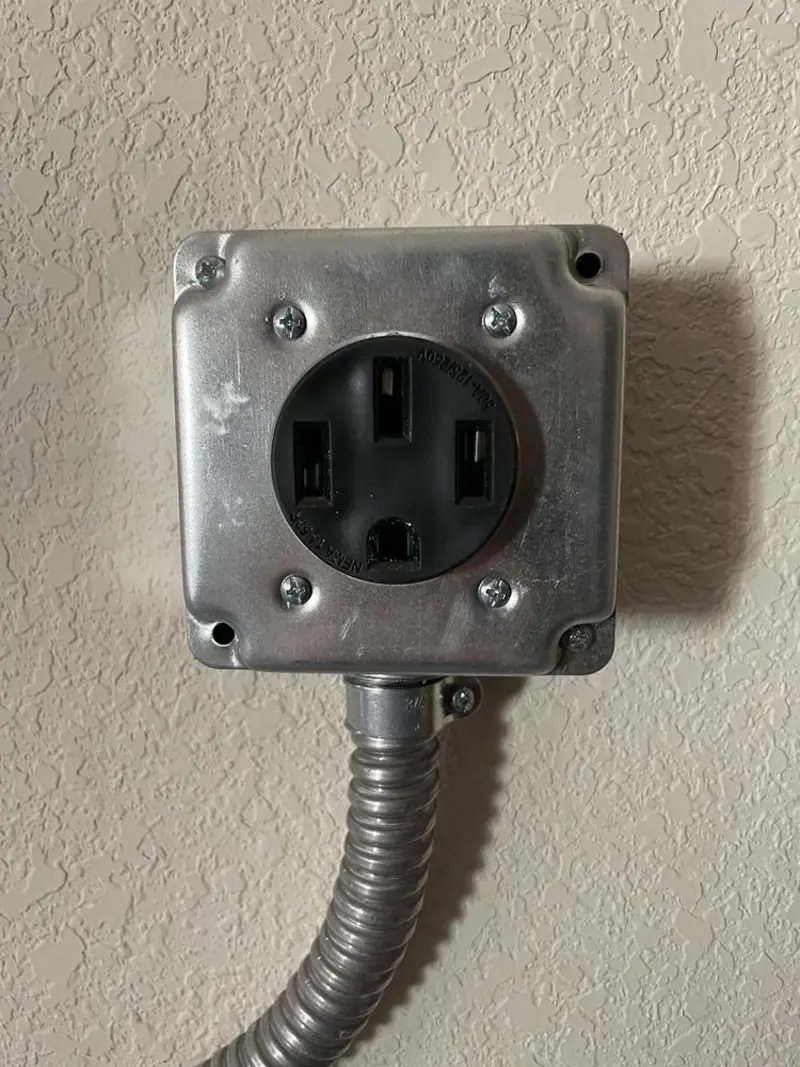 NEMA 14-50 outlet installed for Smart Home Electrical in Benton City